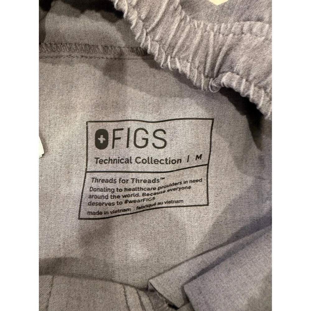 FIGS Mens Tansen Jogger Scrub Pants Graphite Grey Technical Collection Size‎ M